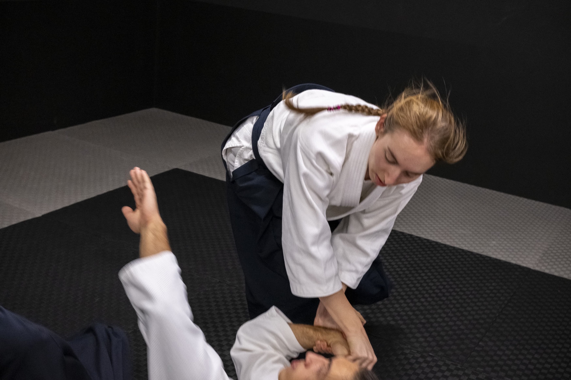 Una immobilització al tatami del CxEM Espronceda.