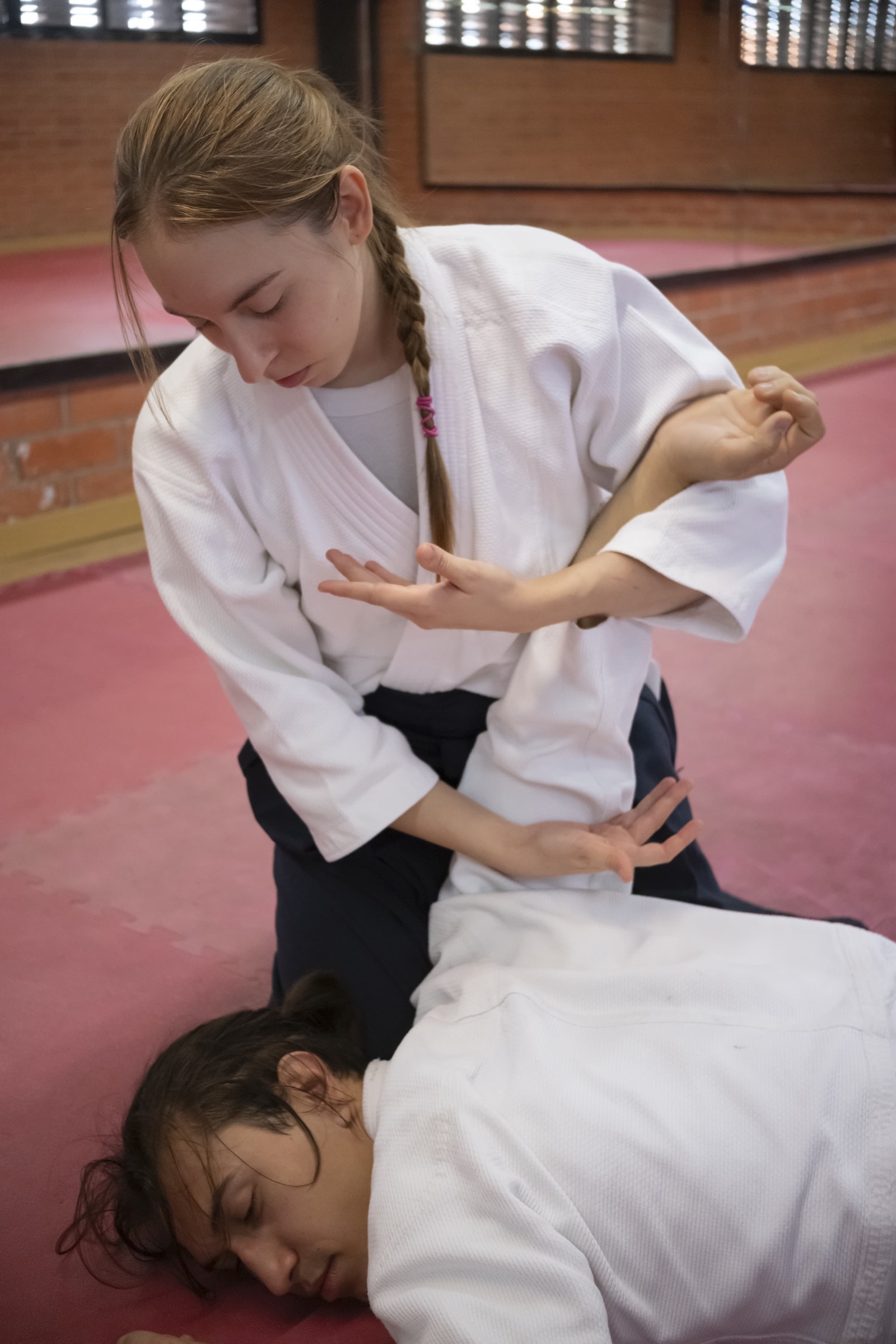 Una immobilització al tatami de Marina-Besòs.