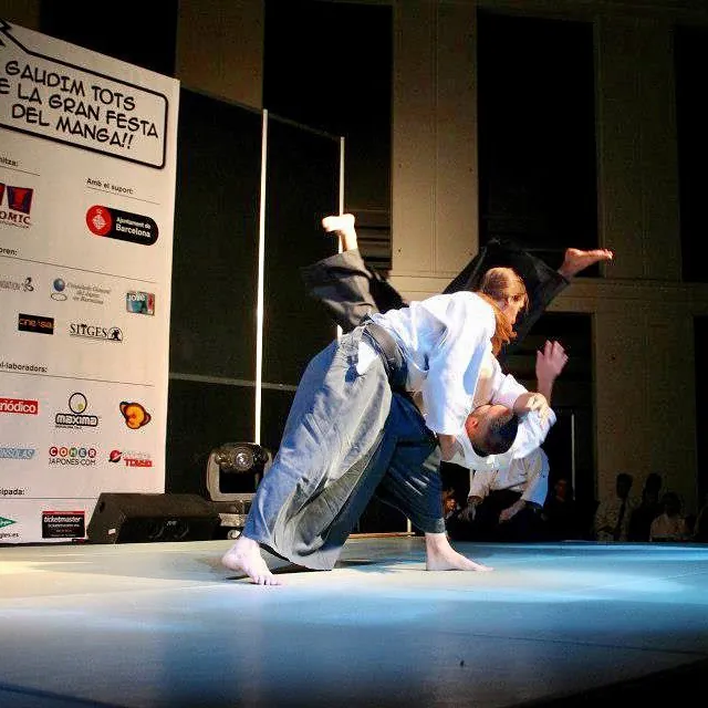 Exhibició d'Aikido al XVIII Saló del Manga de Barcelona (@manga.bcn)