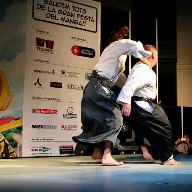Exhibició d'Aikido al XVIII Saló del Manga de Barcelona (@manga.bcn)