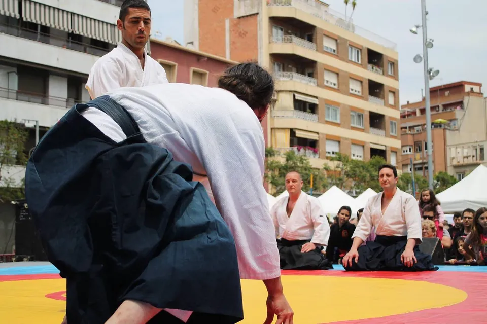 Pedro Fortes death stare! 😒 @aikidomusubi Exhibition @ Sant Adrià del