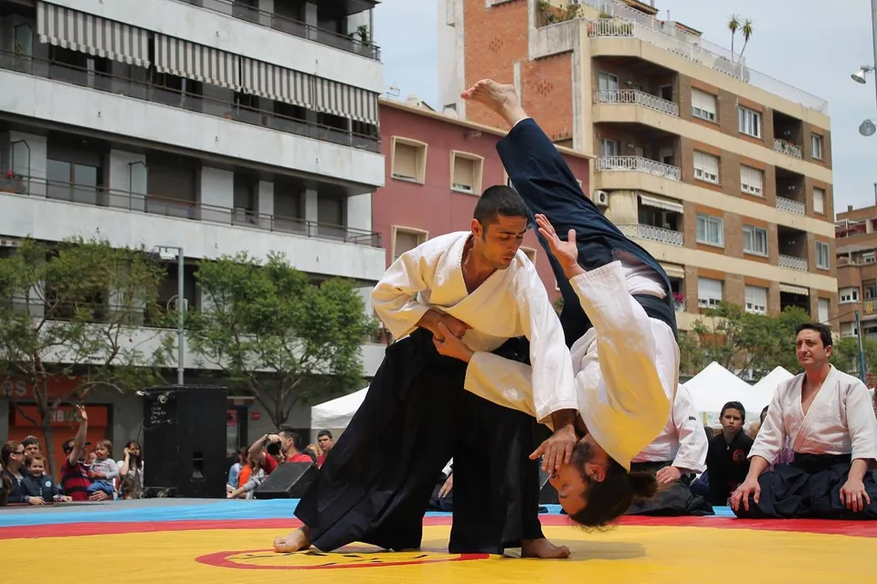 Pedro Fortes (取) and David Ballara (受) giving their all! 🌪 @aikidomusu