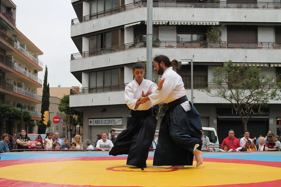 Pedro Fortes (取) and David Ballara (受) giving their all! 🌪 @aikidomusu