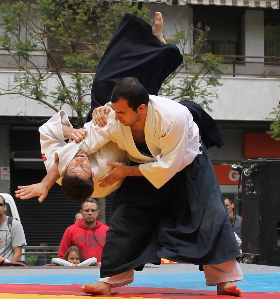 Taron (取) and Jose (受) giving their all for Irimi-nage! 🦾 @aikidomusub