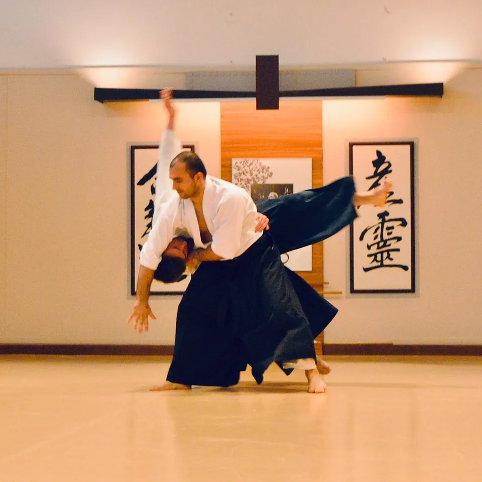 @de_bolson_cerrado (取) と @aikijuanma (受) は入身投げを楽しんでいます！