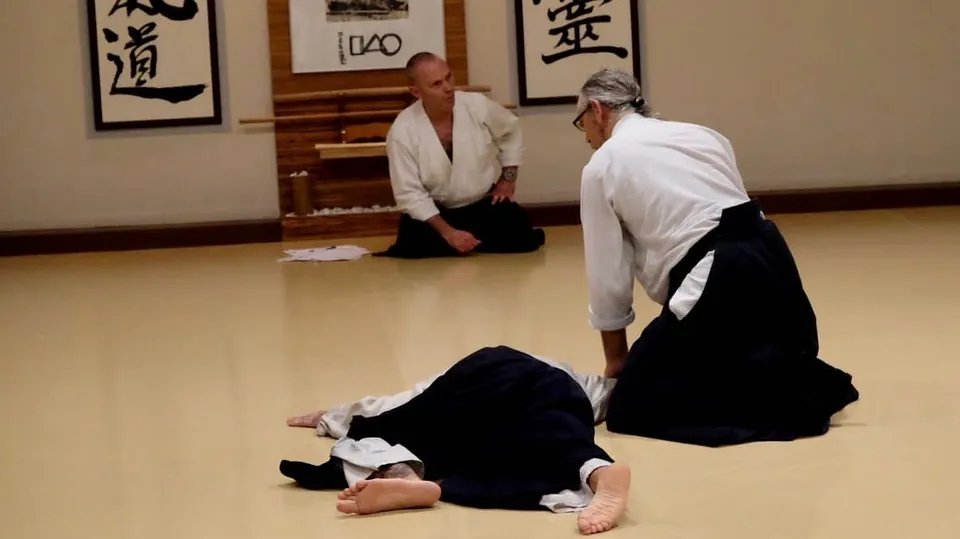 座技 一教 (suwari-waza ikkyō) performed by Alberto Sancho (aka Alan Silve