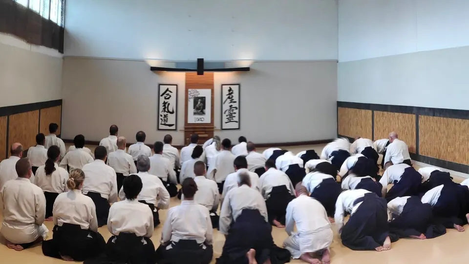 礼 (Rei) 🙇‍♀️🙇🙇‍♂️ Mike Flynn Shihan 7.th Dan Aikikai @ Barcelona, 2019