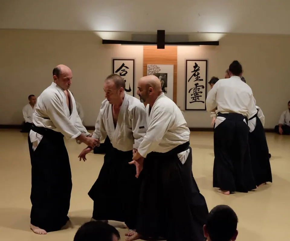 Momento de examen de Nidan. Futari-dori!