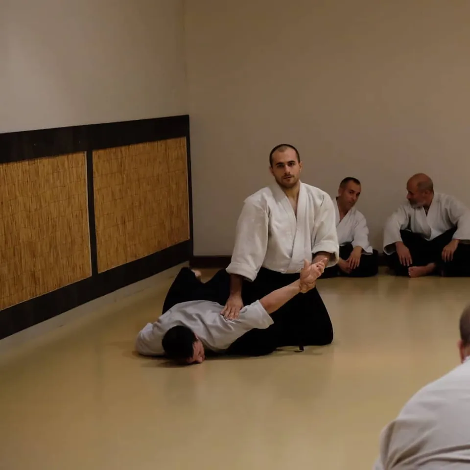 Momentos del examen de Nidan.