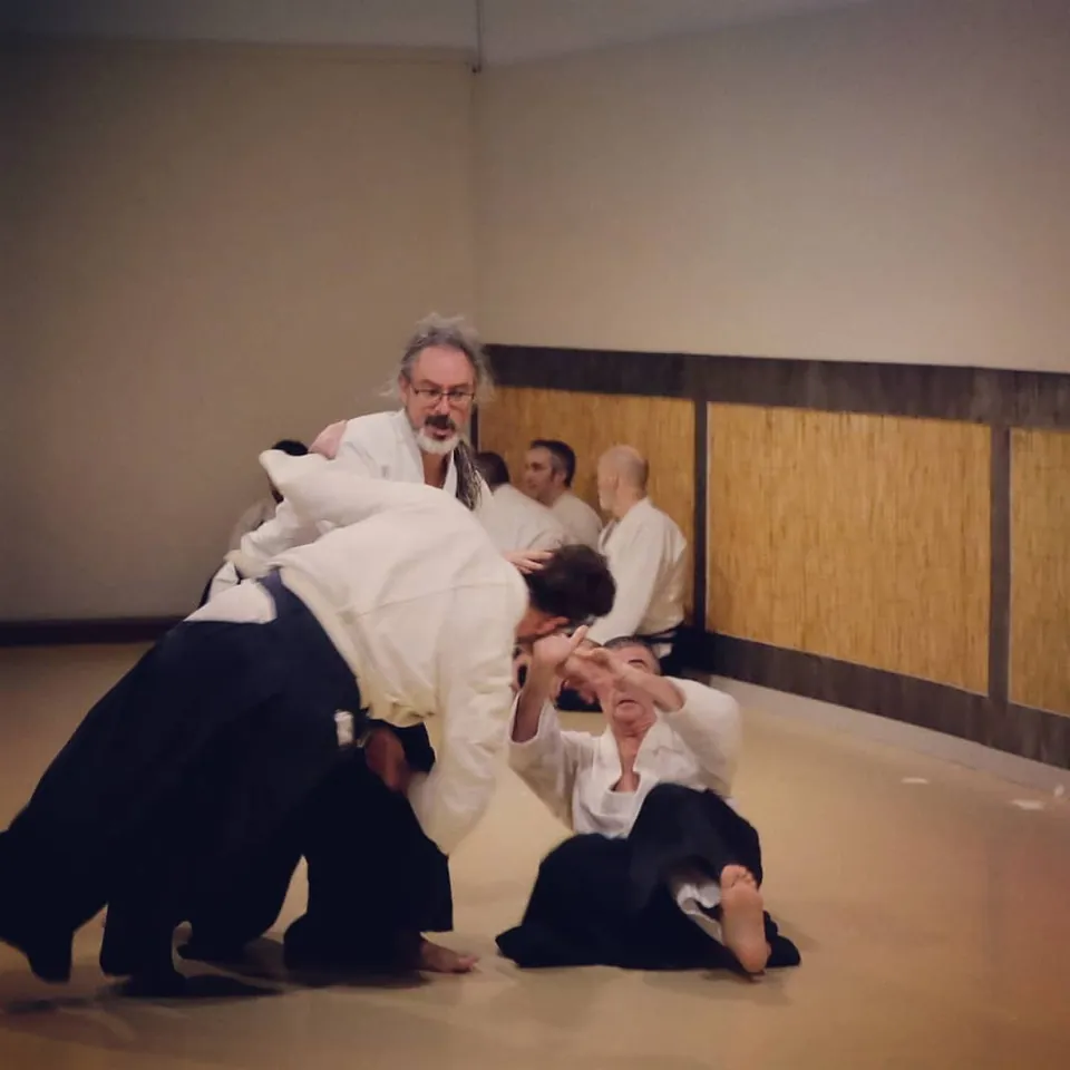 Momentos del examen de Nidan. Futari-dori!