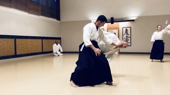 Young Eric giving his best for Irimi-nage (入身投げ). Rule Number 1: Karat