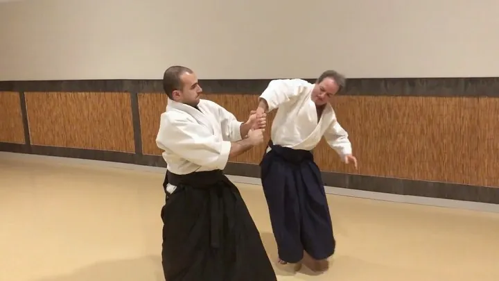 Taron Hamkhiyan (2nd dan) showing Shōmen-uchi Sankyō + Koshi-nage, Yok