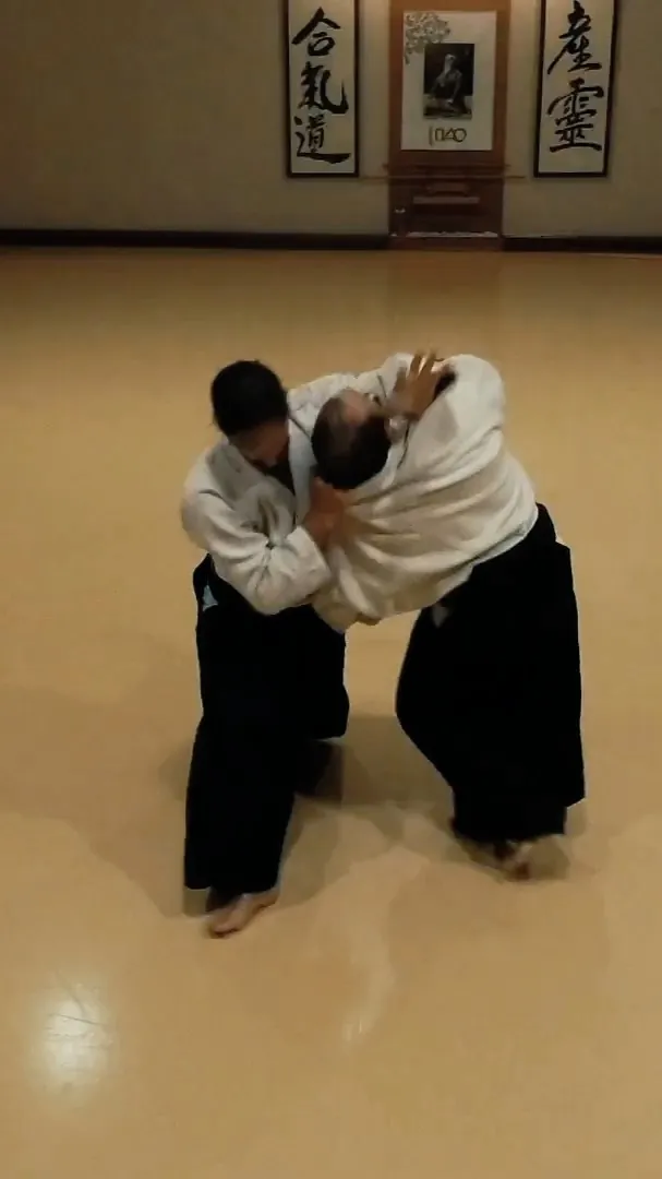 Although Pablo Sensei shows Shōmen-uchi Irimi-nage (正面打ち 入り身投げ) in the