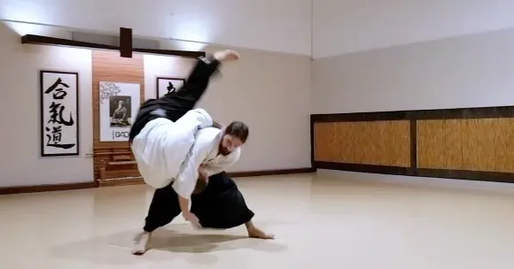 Pablo Martín Sensei showing Jiyū-waza (自由技) with Taron Hamkhiyan.
