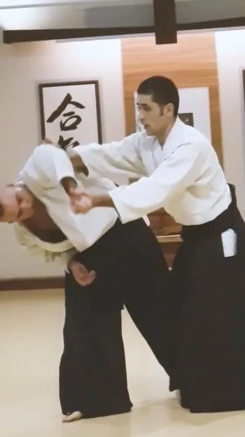 Pedro Fortes Sensei showing Katate-dori Dai-ikkyō (片手取り 第一教) with @jua