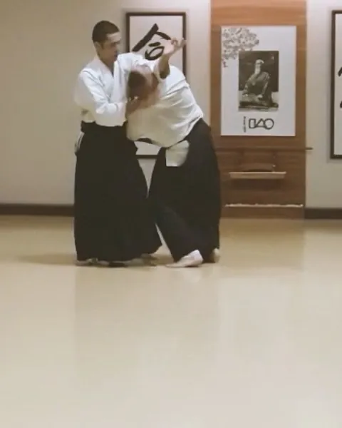 Pedro Fortes Sensei showing Katate-dori Irimi-nage (片手取り 入り身投げ) with @