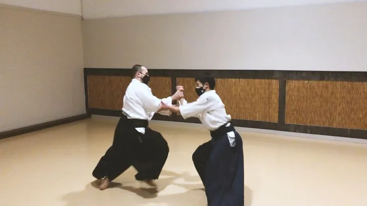 Taron Hamkhiyan (2nd dan) showing Ryōte-dori Koshi-nage, Tenchi-nage, 
