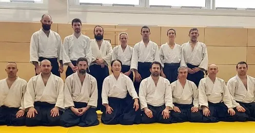 Okamoto Y. Shihan seminar held at Thomas Mann Gymnasium, Berlin on Mar