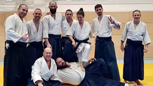 Okamoto Y. Shihan seminar held at Thomas Mann Gymnasium, Berlin on Mar