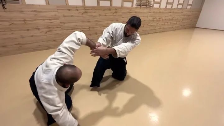Katame-waza Shōmen-uchi Dai-yonkyō Zagi Omote and Ura (固め技 正面打ち 第四教 表と