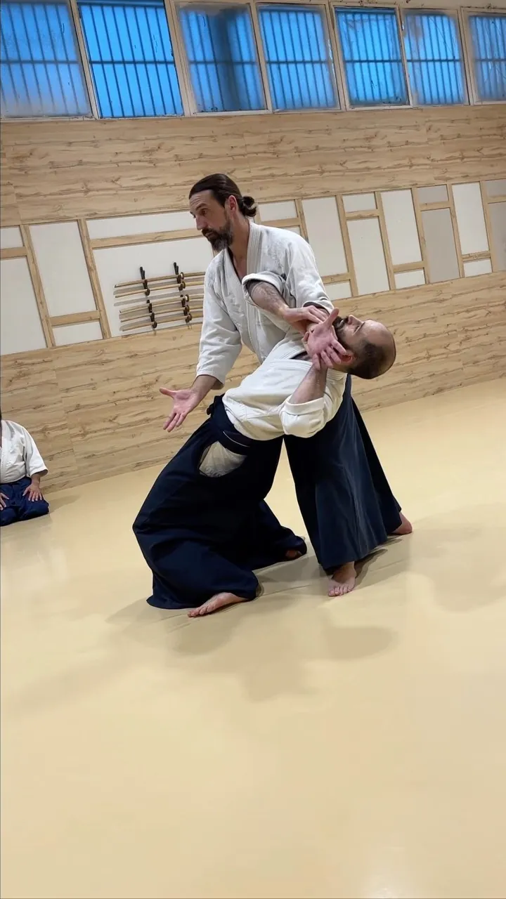 Pablo Martín Sensei explaining many details about tai-sabaki (体捌き) and