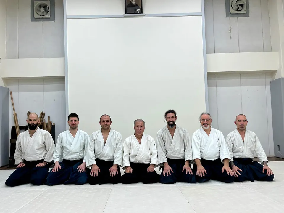 At Hombu Dojo's after Miyamoto Shihan regular class on Friday. This ti