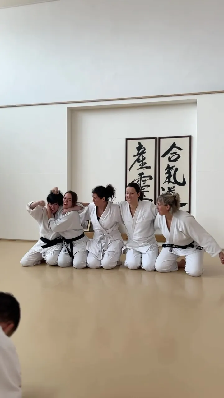 Class with @francesc_cast Sensei at Aikido Musubi and diploma presenta